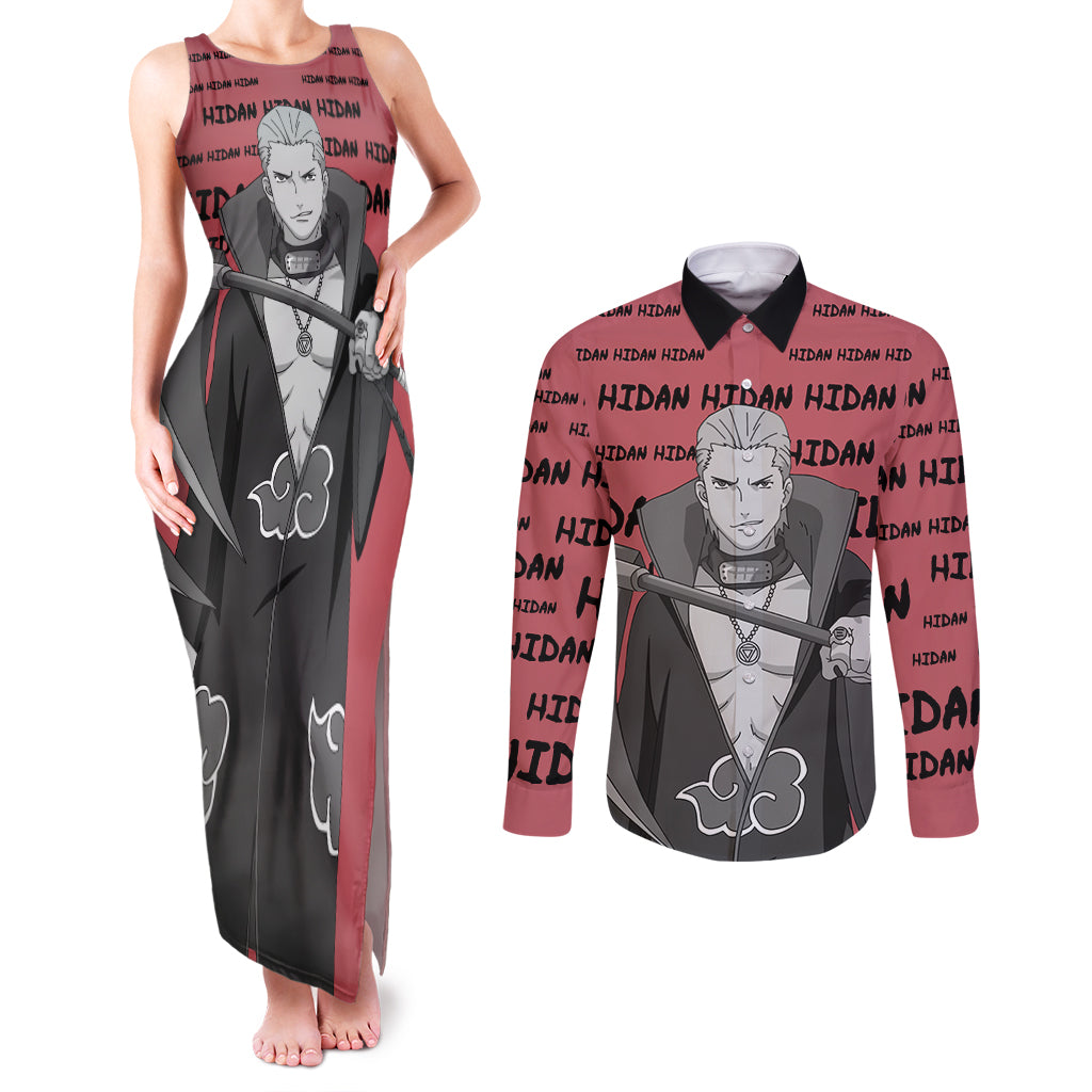 Hidan - Style Manga Couples Matching Tank Maxi Dress and Long Sleeve Button Shirt