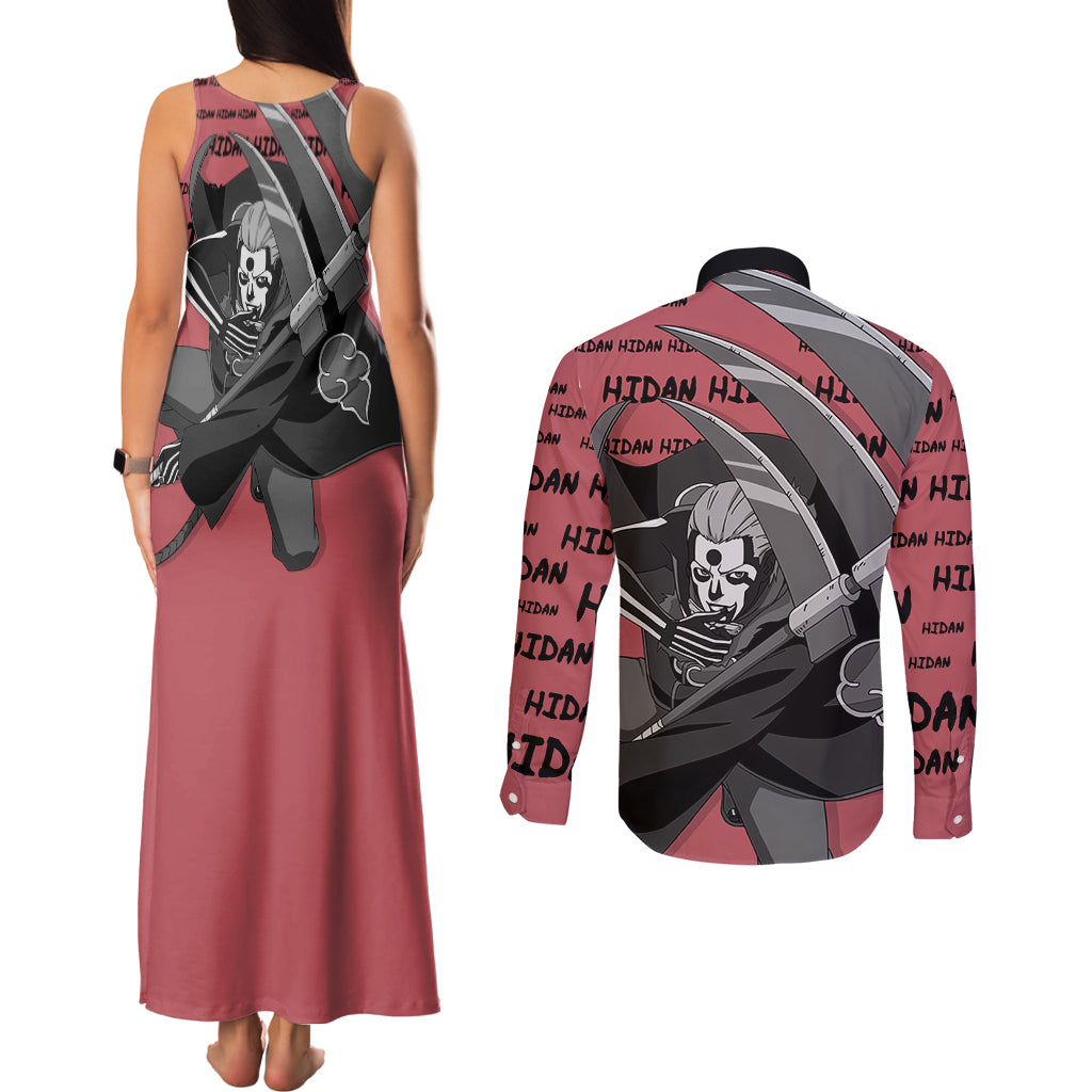 Hidan - Style Manga Couples Matching Tank Maxi Dress and Long Sleeve Button Shirt