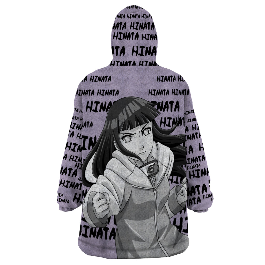 Hinata Hyuga - Style Manga Wearable Blanket Hoodie