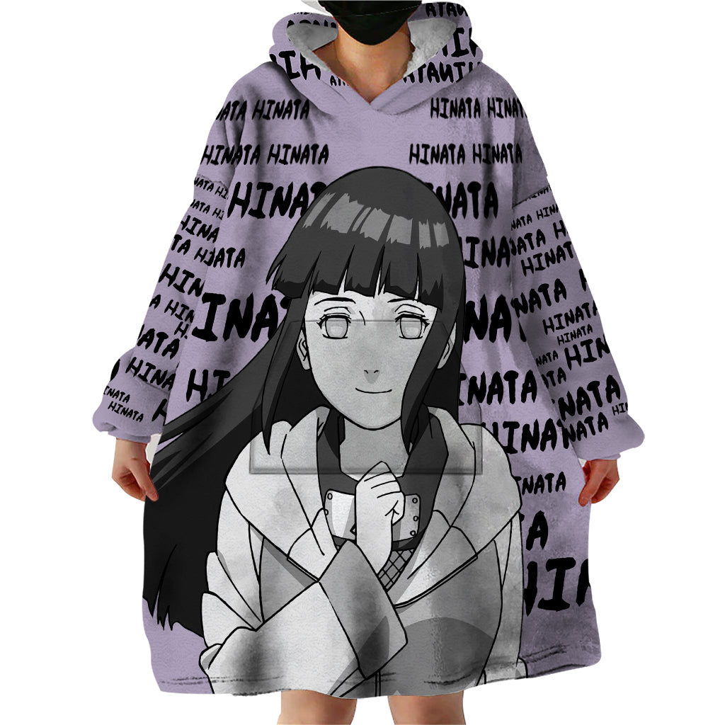 Hinata Hyuga - Style Manga Wearable Blanket Hoodie