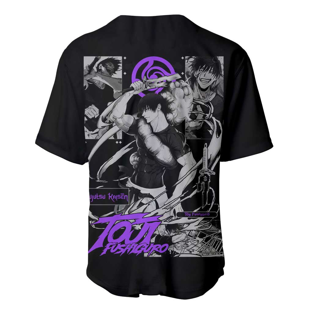 Toji Fushiguro - Jujutsu Kaisen Baseball Jersey Anime Style