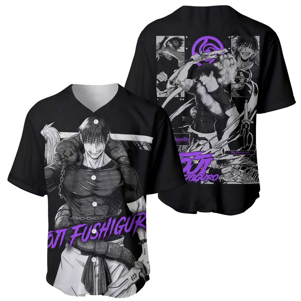 Toji Fushiguro - Jujutsu Kaisen Baseball Jersey Anime Style