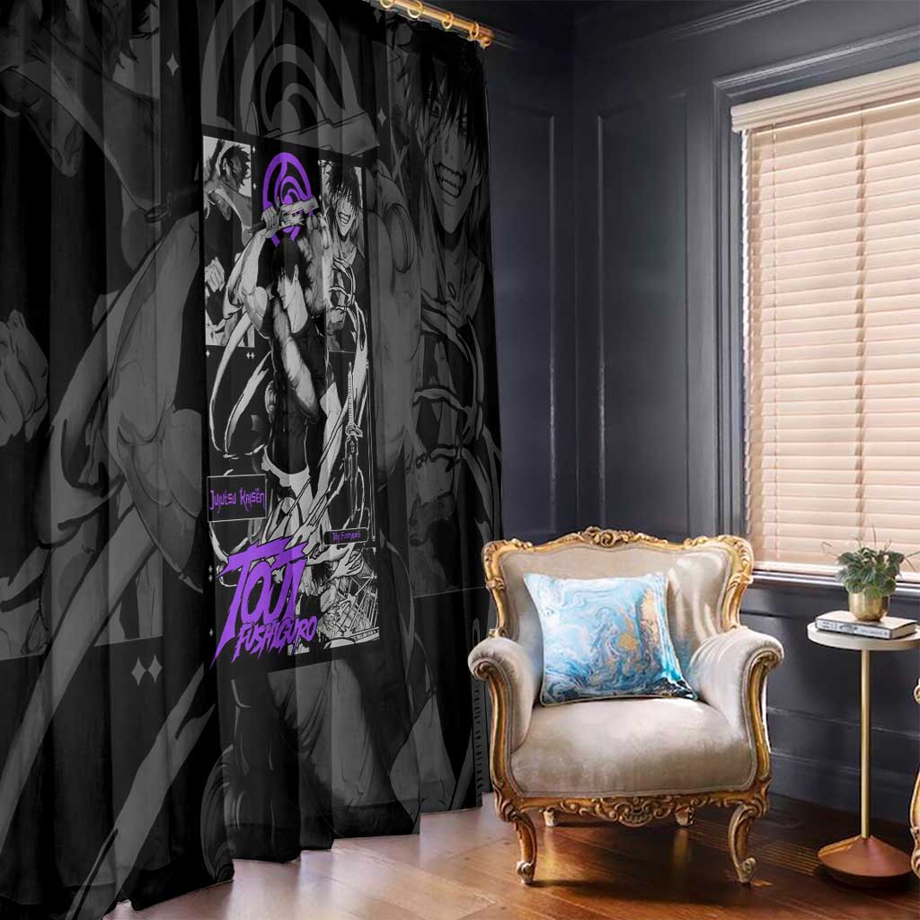 Toji Fushiguro - Jujutsu Kaisen Window Curtain Anime Style