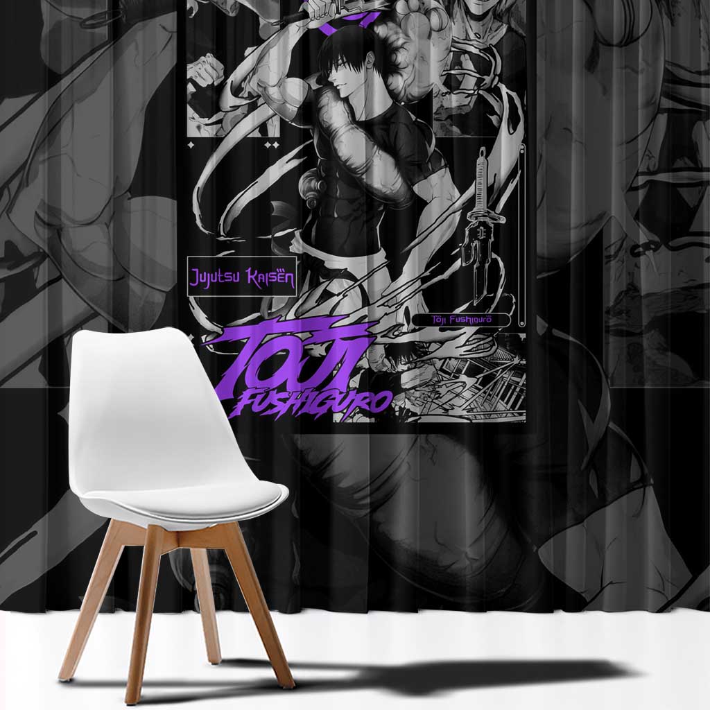 Toji Fushiguro - Jujutsu Kaisen Window Curtain Anime Style