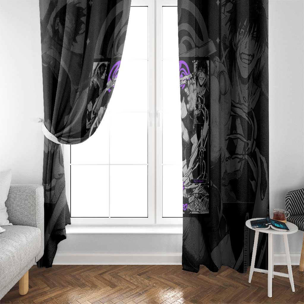 Toji Fushiguro - Jujutsu Kaisen Window Curtain Anime Style