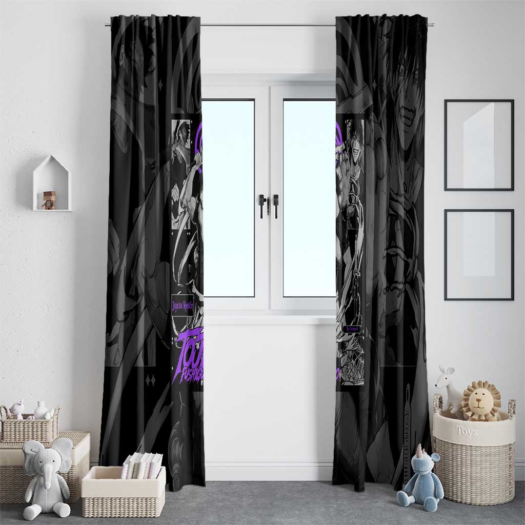 Toji Fushiguro - Jujutsu Kaisen Window Curtain Anime Style