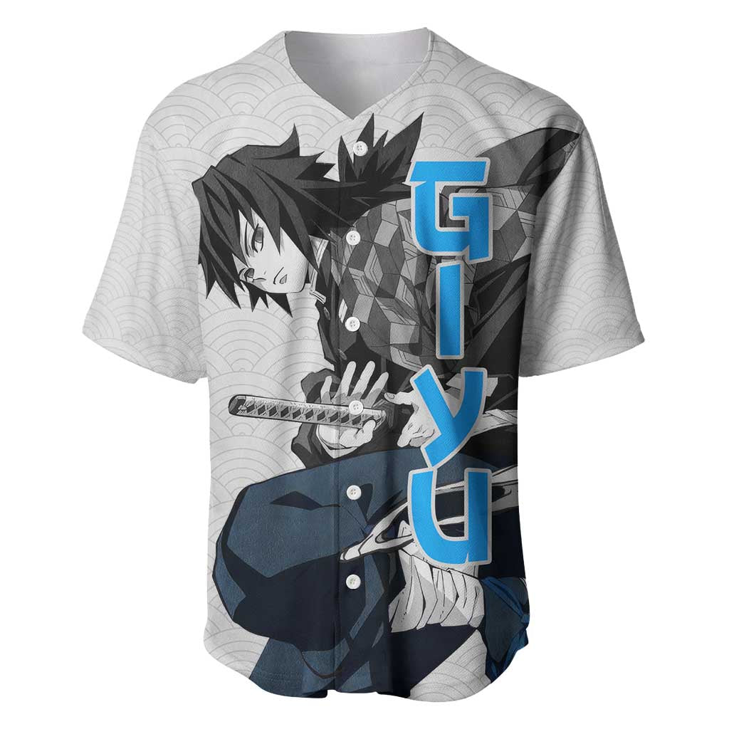 Giyu - Demon Slayer Baseball Jersey Anime Japan Style