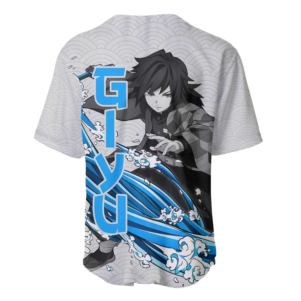 Giyu - Demon Slayer Baseball Jersey Anime Japan Style