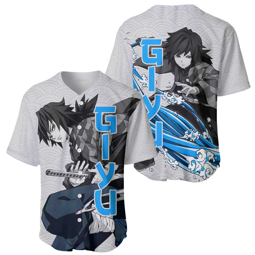 Giyu - Demon Slayer Baseball Jersey Anime Japan Style