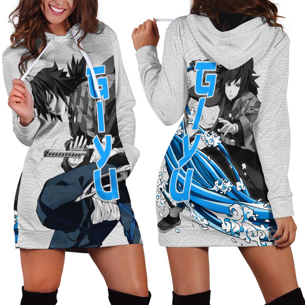 Giyu - Demon Slayer Hoodie Dress Anime Japan Style
