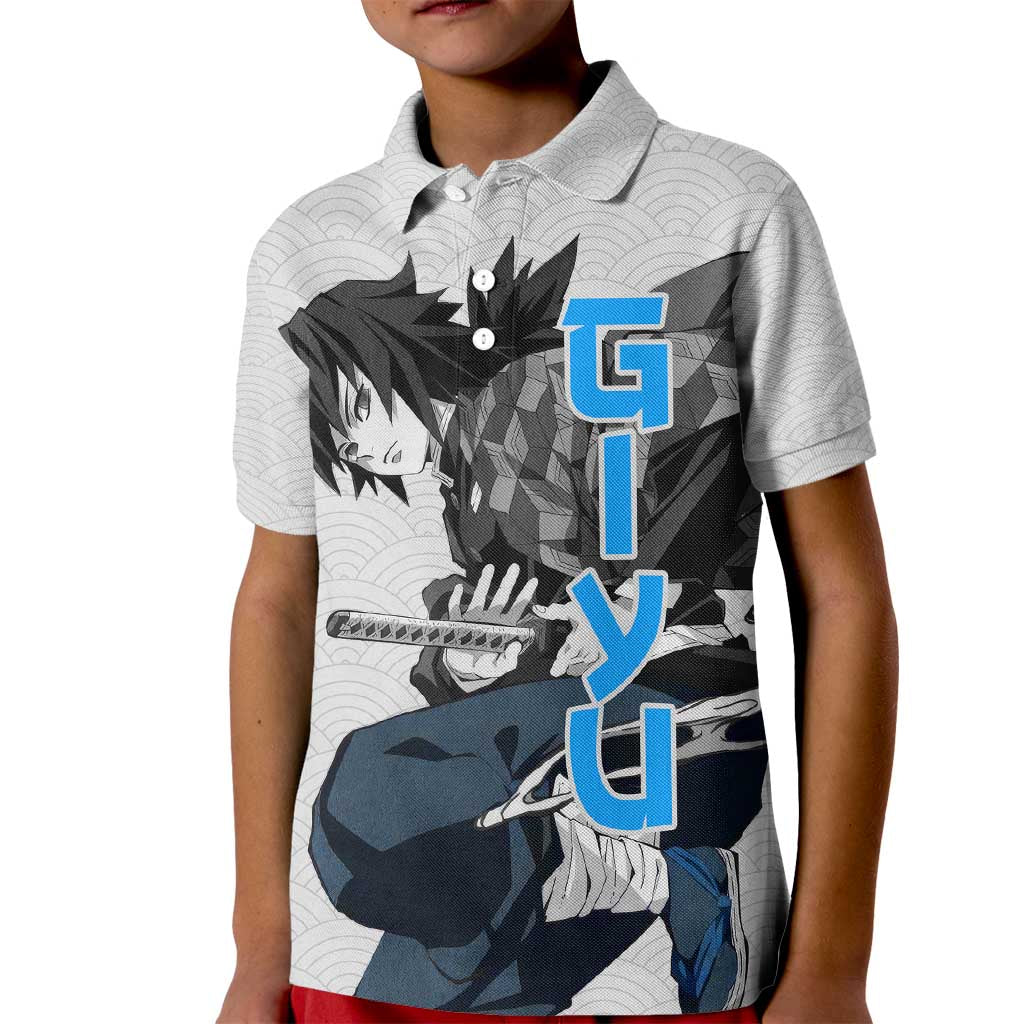 Giyu - Demon Slayer Kid Polo Shirt Anime Japan Style