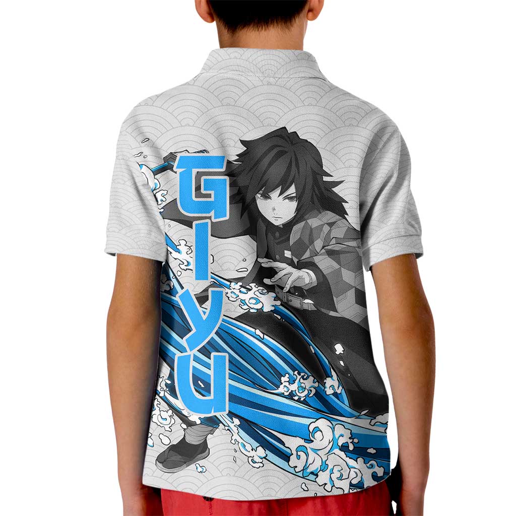 Giyu - Demon Slayer Kid Polo Shirt Anime Japan Style