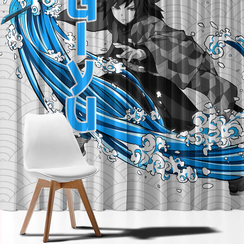 Giyu - Demon Slayer Window Curtain Anime Japan Style