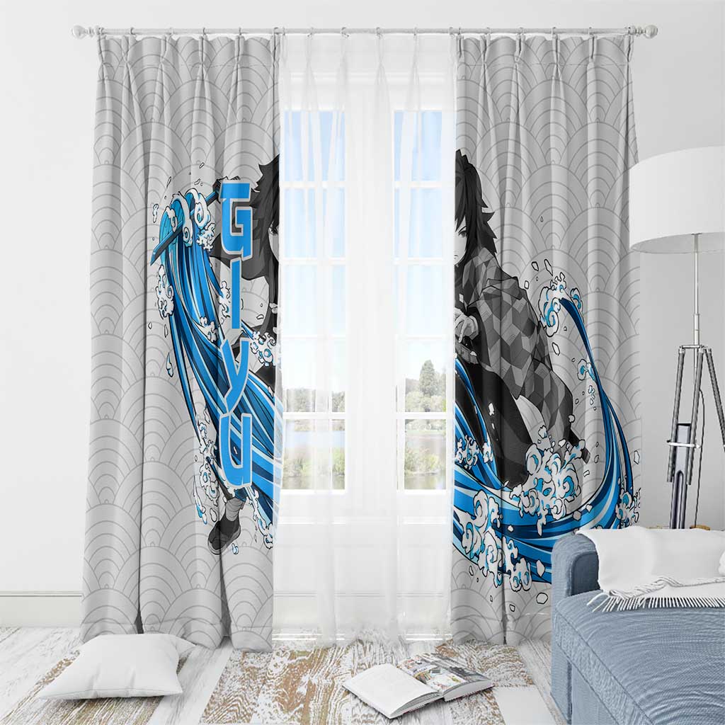 Giyu - Demon Slayer Window Curtain Anime Japan Style