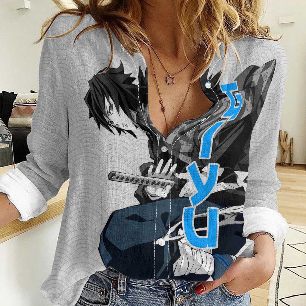Giyu - Demon Slayer Women Casual Shirt Anime Japan Style