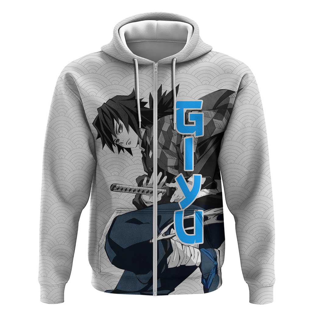 Giyu - Demon Slayer Zip Hoodie Anime Japan Style