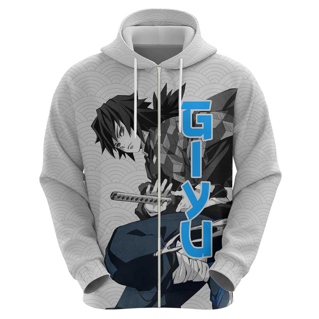 Giyu - Demon Slayer Zip Hoodie Anime Japan Style