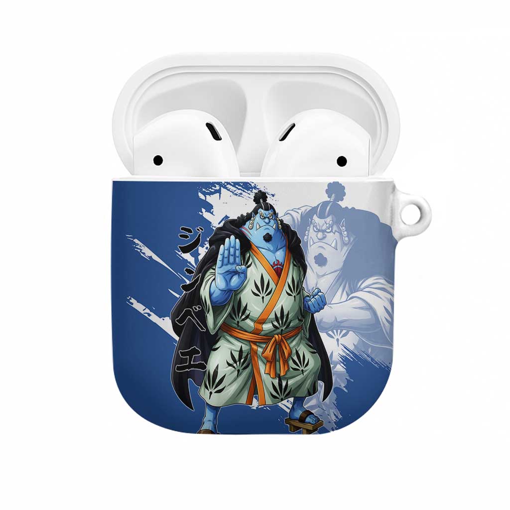 Jinbe One Piece Anime AirPods Case Japanese Samurai Illustration Graphic