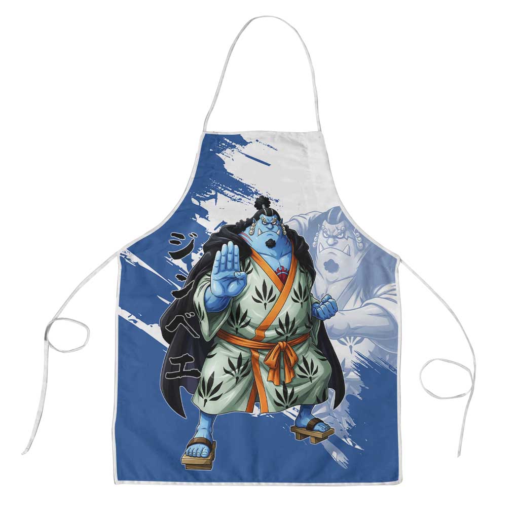 Jinbe One Piece Anime Apron Japanese Samurai Illustration Graphic