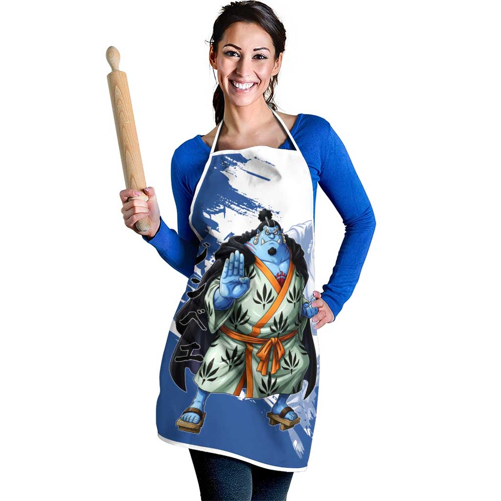 Jinbe One Piece Anime Apron Japanese Samurai Illustration Graphic