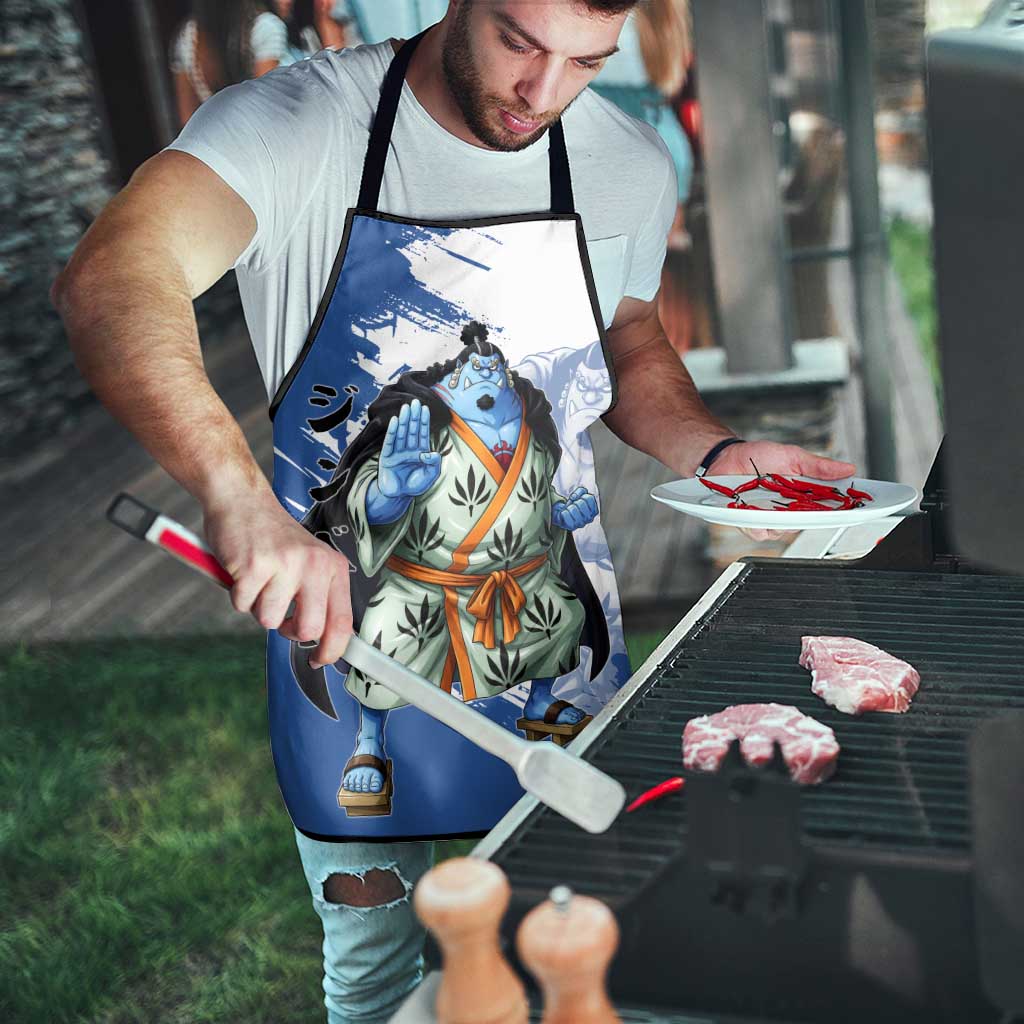 Jinbe One Piece Anime Apron Japanese Samurai Illustration Graphic