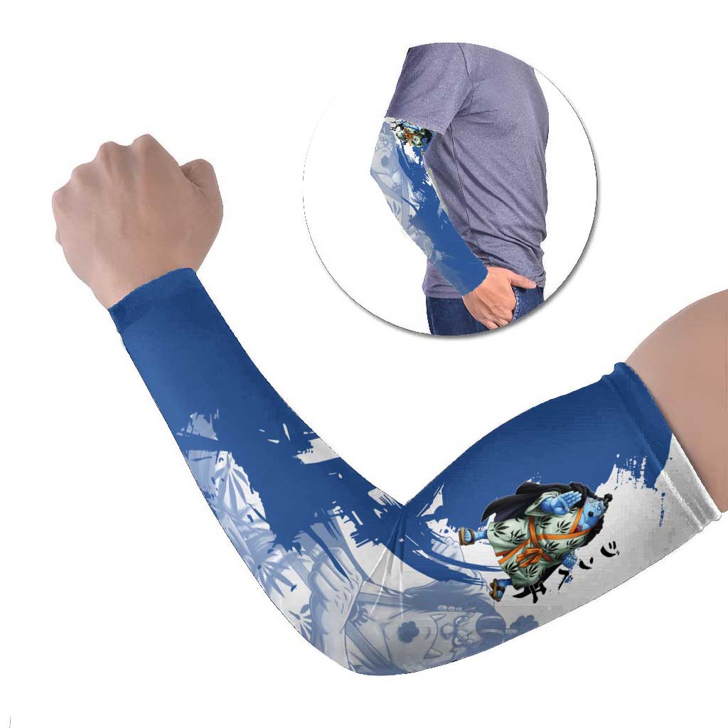 Jinbe One Piece Anime Arm Sleeves Japanese Samurai Illustration Graphic