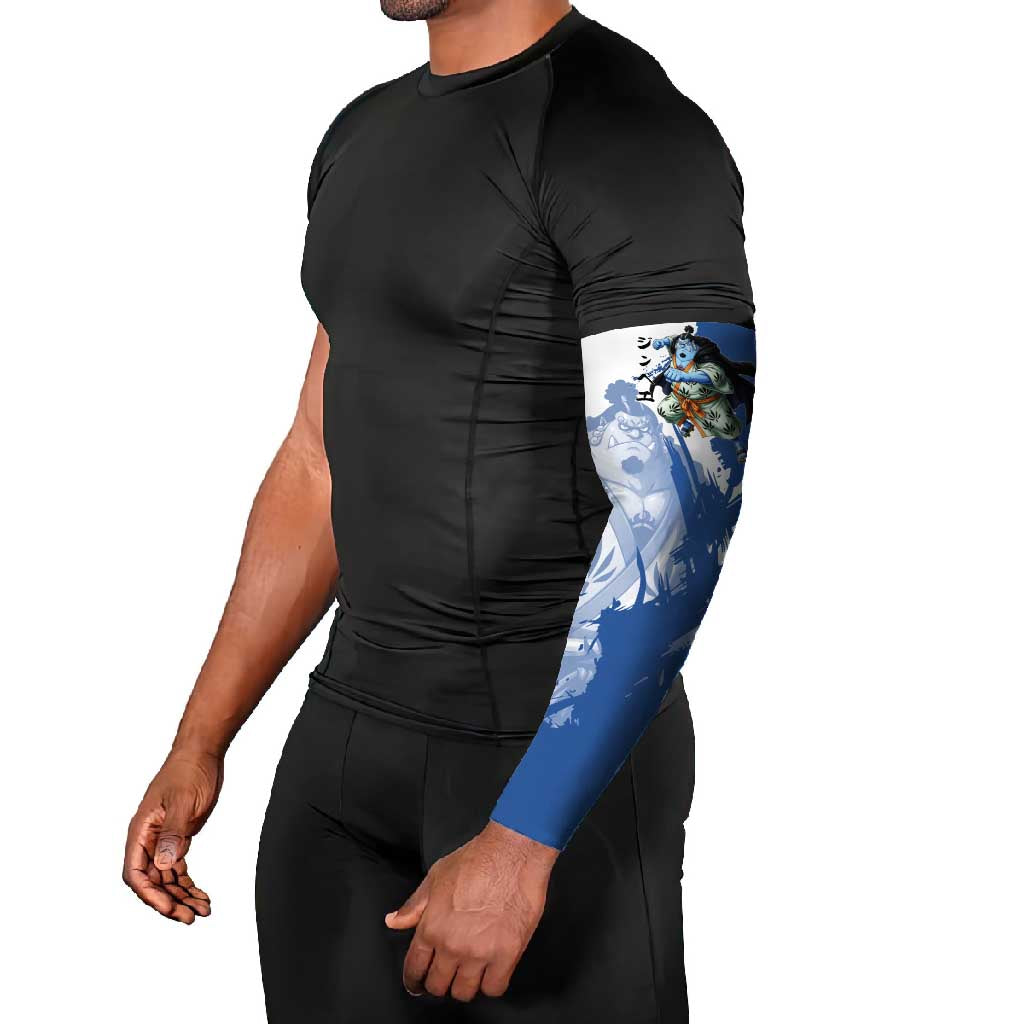 Jinbe One Piece Anime Arm Sleeves Japanese Samurai Illustration Graphic