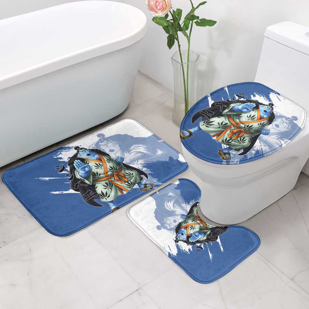 Jinbe One Piece Anime Bathroom Set Japanese Samurai Illustration Graphic