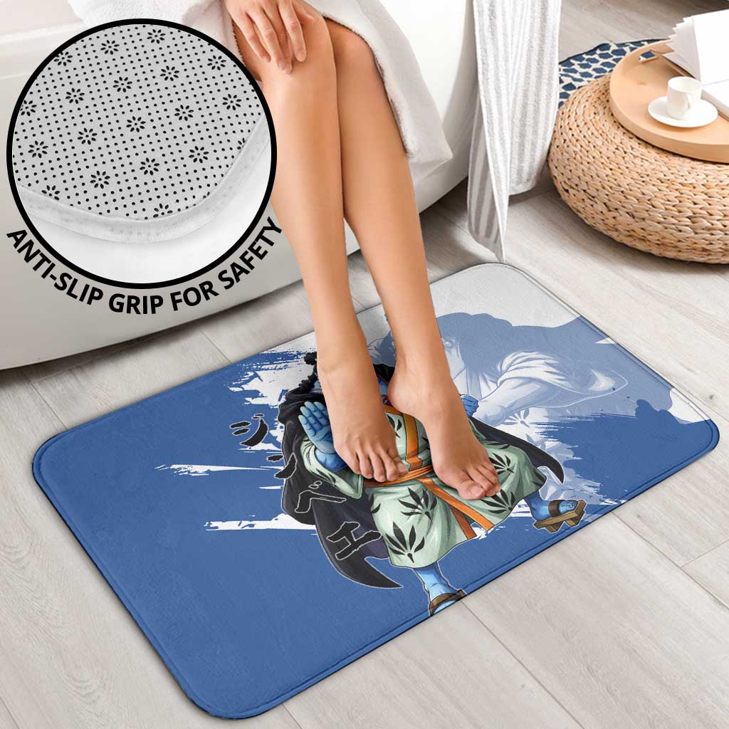 Jinbe One Piece Anime Bathroom Set Japanese Samurai Illustration Graphic