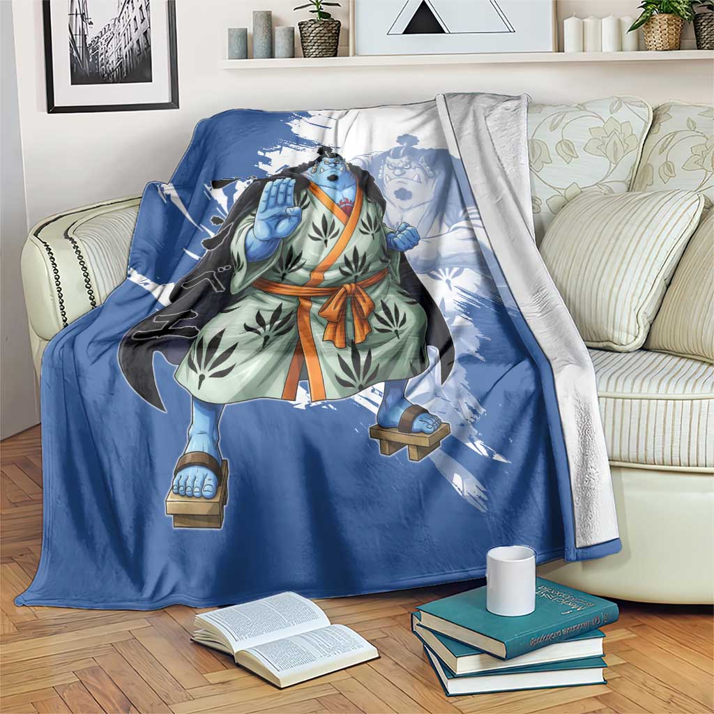 Jinbe One Piece Anime Blanket Japanese Samurai Illustration Graphic