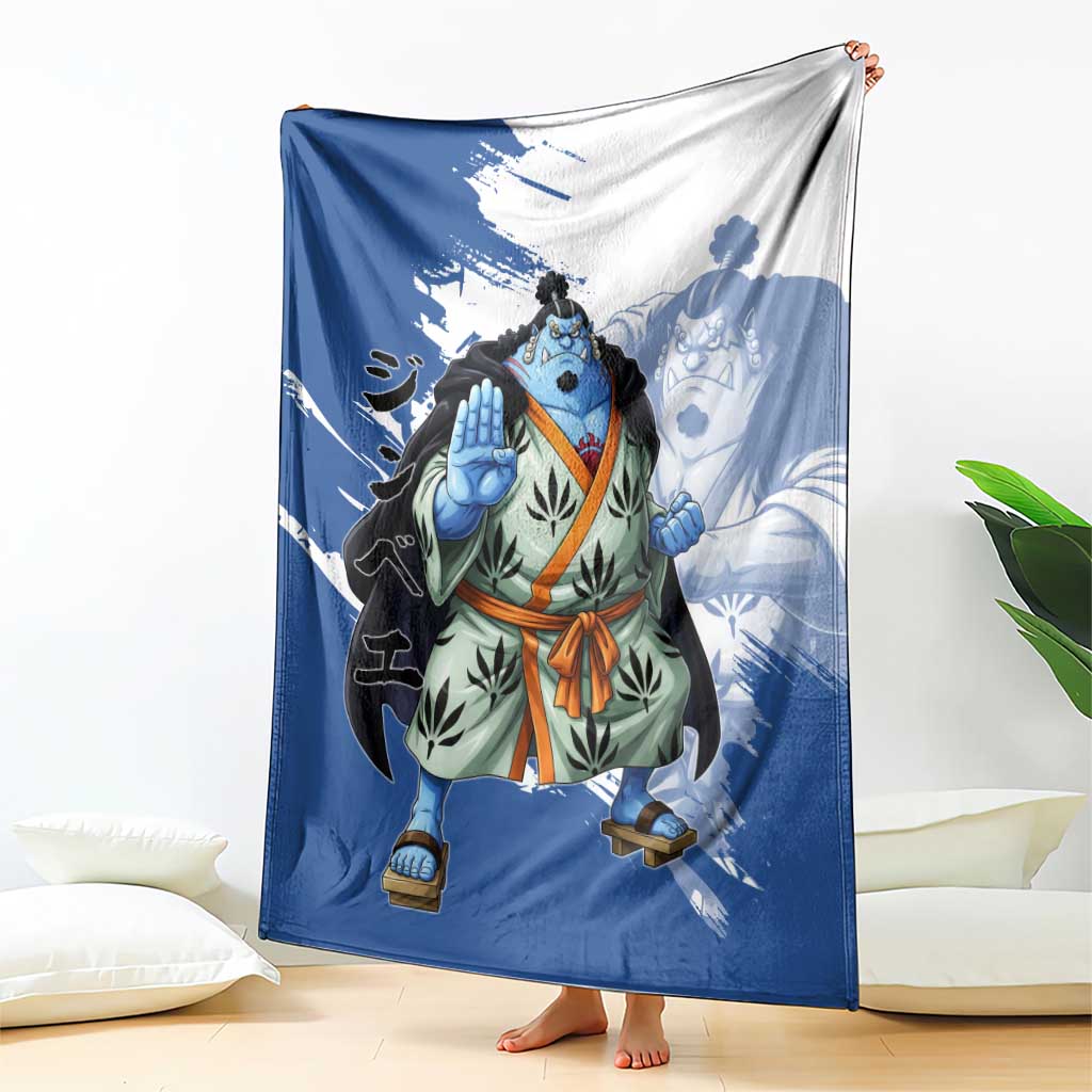 Jinbe One Piece Anime Blanket Japanese Samurai Illustration Graphic