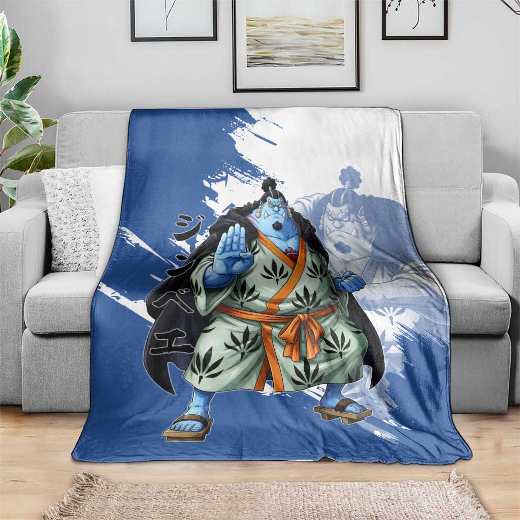 Jinbe One Piece Anime Blanket Japanese Samurai Illustration Graphic