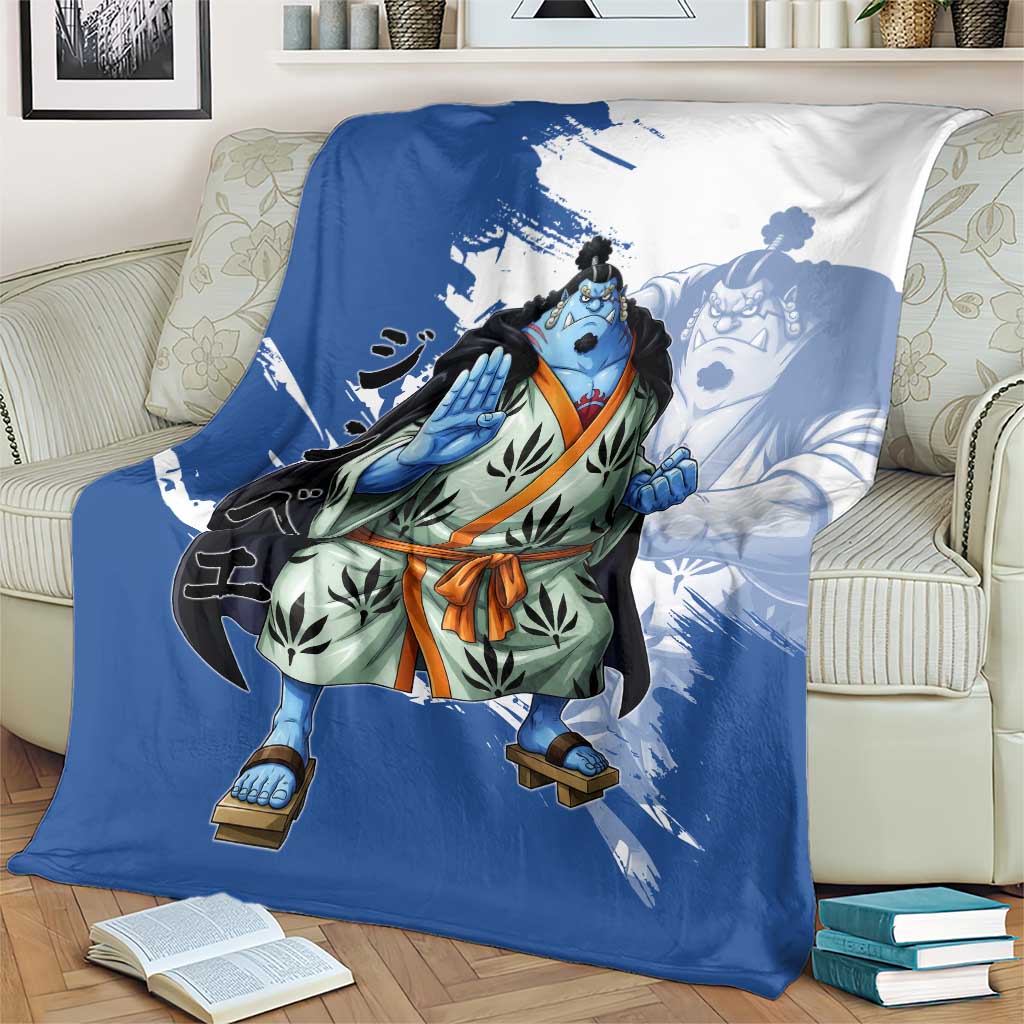 Jinbe One Piece Anime Blanket Japanese Samurai Illustration Graphic