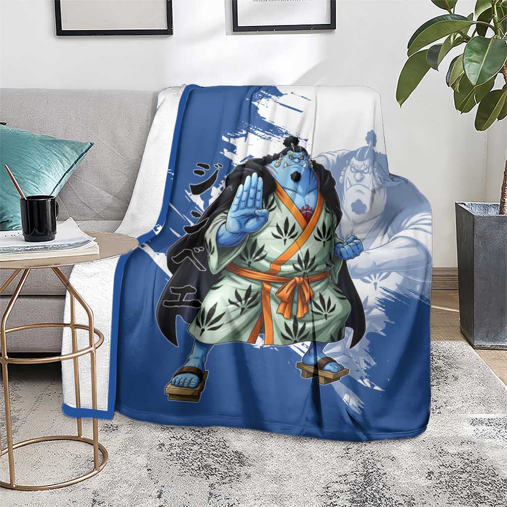 Jinbe One Piece Anime Blanket Japanese Samurai Illustration Graphic