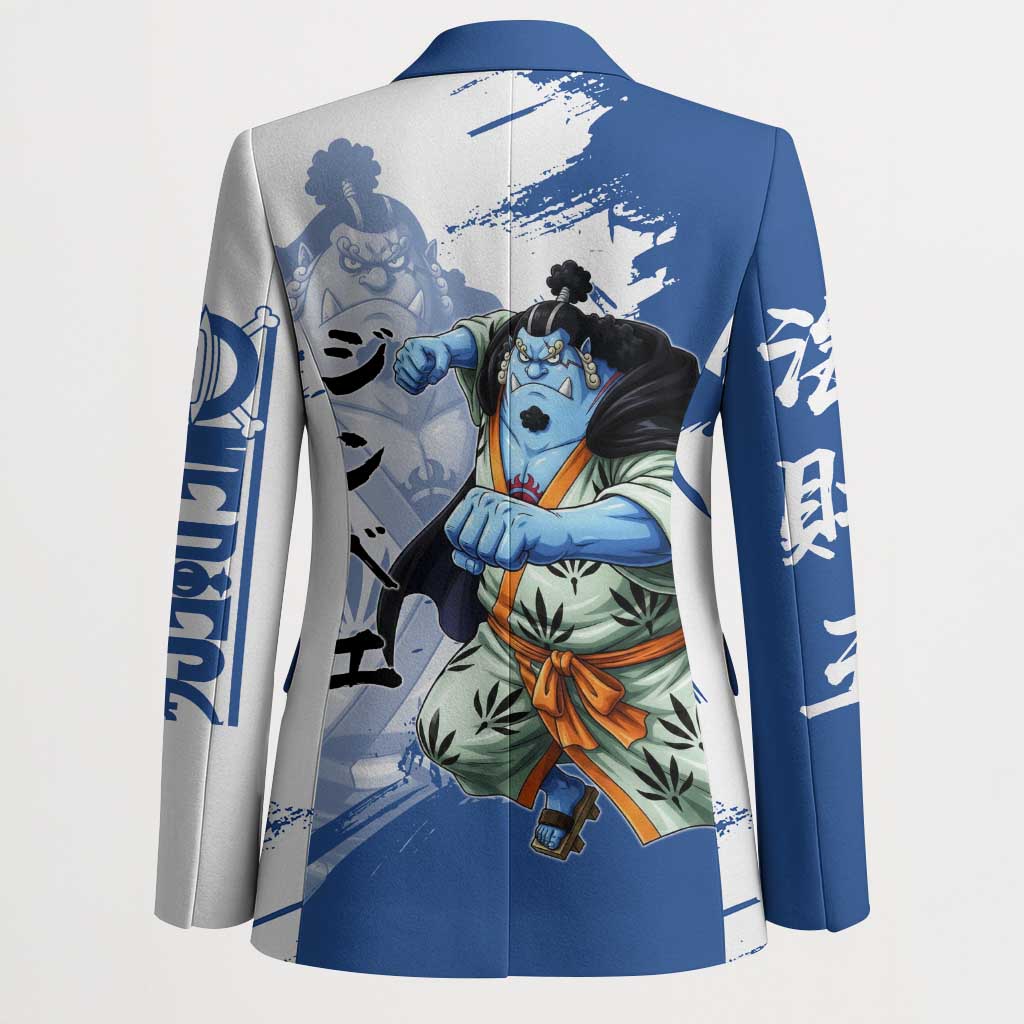 Jinbe One Piece Anime Blazer Japanese Samurai Illustration Graphic