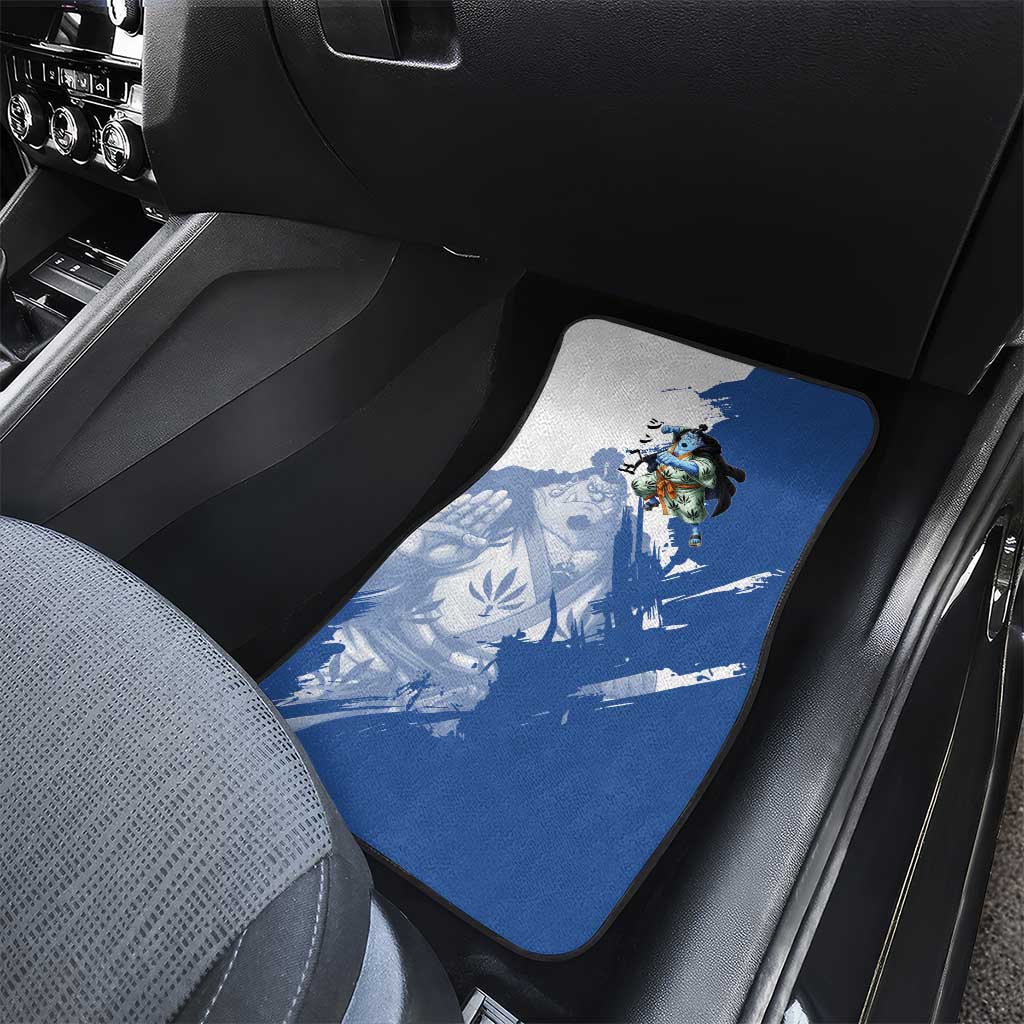 Jinbe One Piece Anime Car Mats Japanese Samurai Illustration Graphic