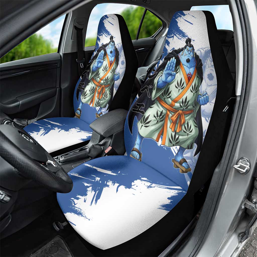 Jinbe One Piece Anime Car Seat Cover Japanese Samurai Illustration Graphic