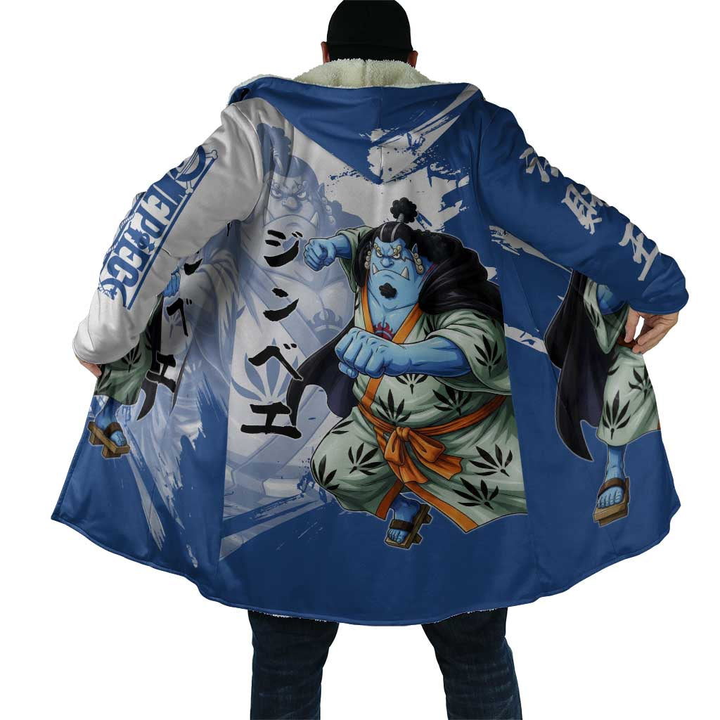 Jinbe One Piece Anime Cloak Japanese Samurai Illustration Graphic