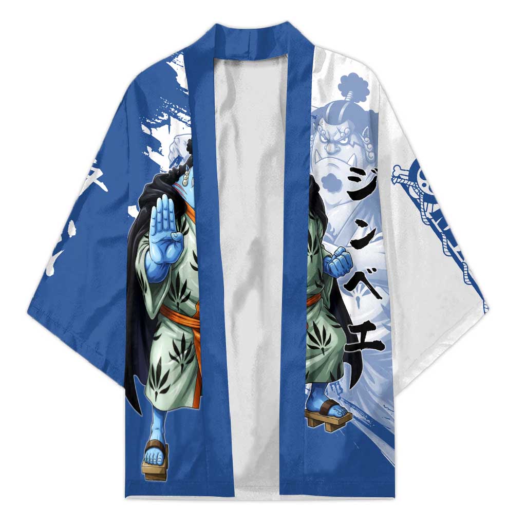 Jinbe One Piece Anime Kimono Japanese Samurai Illustration Graphic