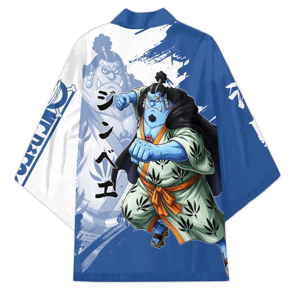 Jinbe One Piece Anime Kimono Japanese Samurai Illustration Graphic