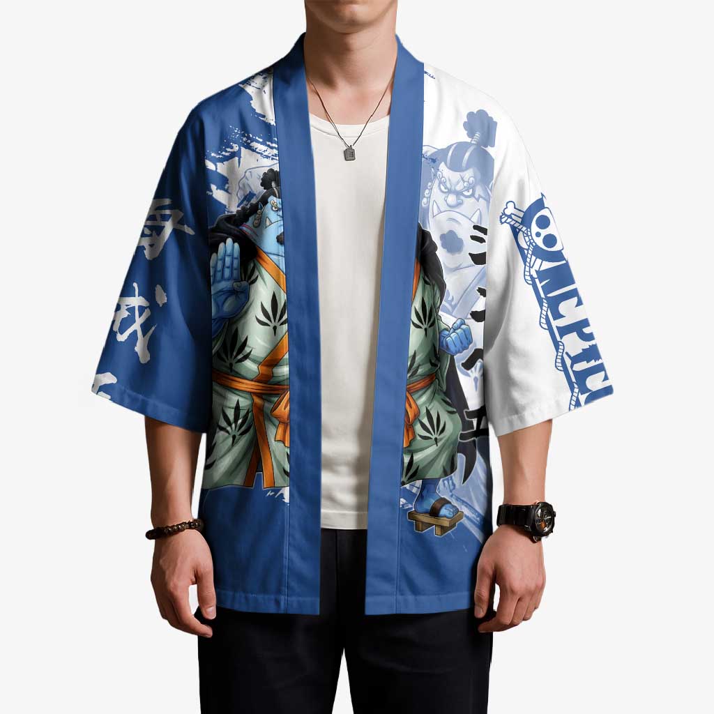 Jinbe One Piece Anime Kimono Japanese Samurai Illustration Graphic