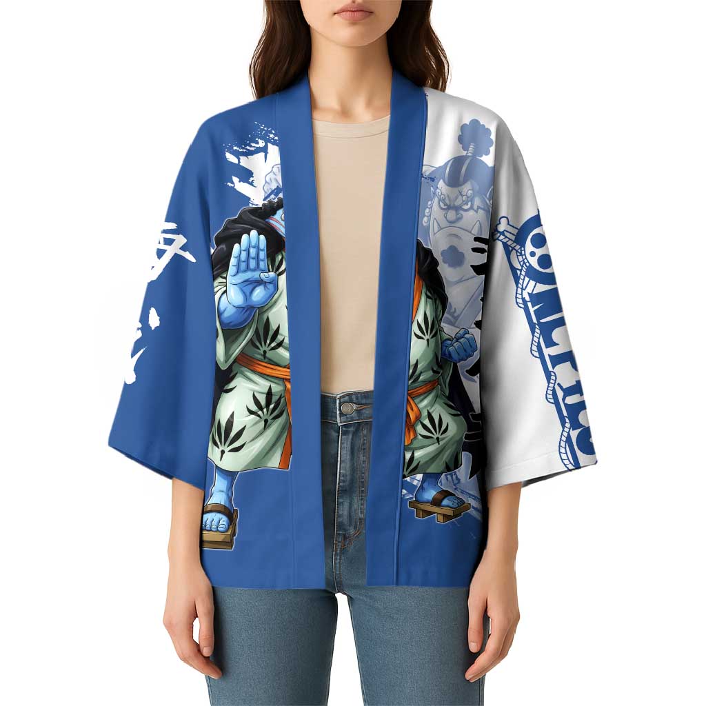 Jinbe One Piece Anime Kimono Japanese Samurai Illustration Graphic