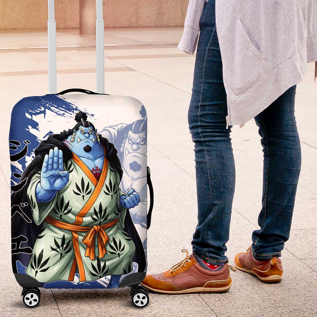 Jinbe One Piece Anime Luggage Cover Japanese Samurai Illustration Graphic