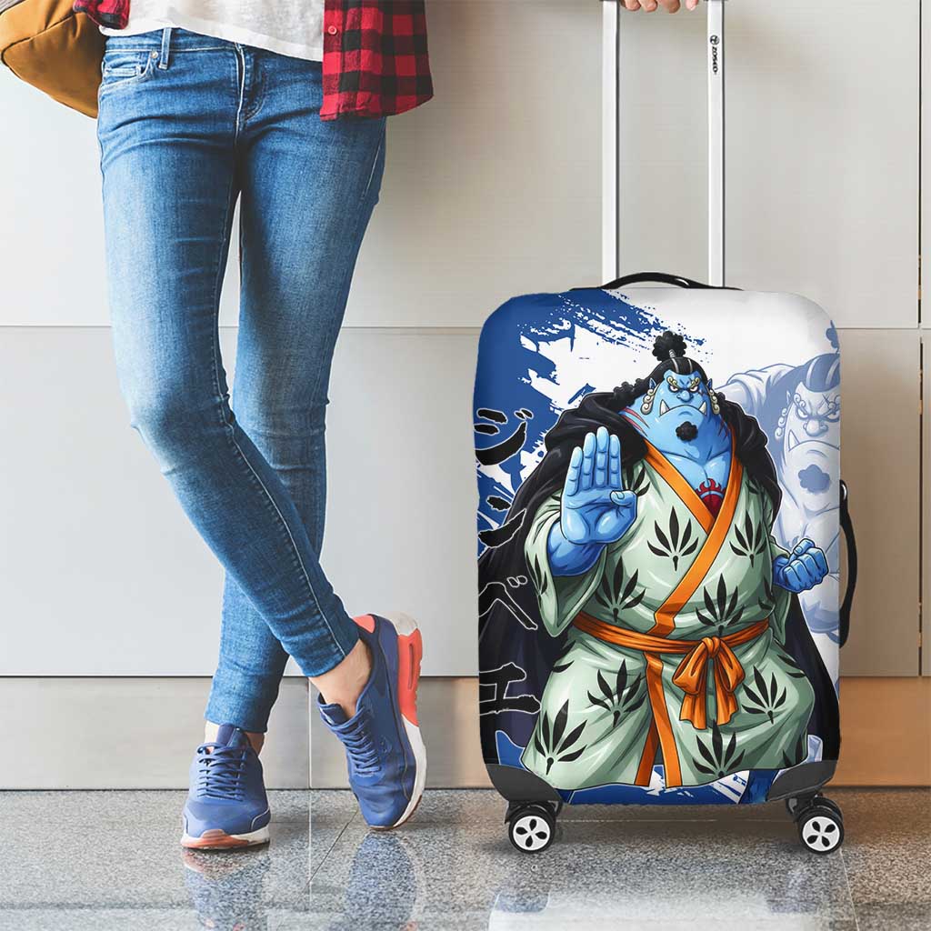 Jinbe One Piece Anime Luggage Cover Japanese Samurai Illustration Graphic
