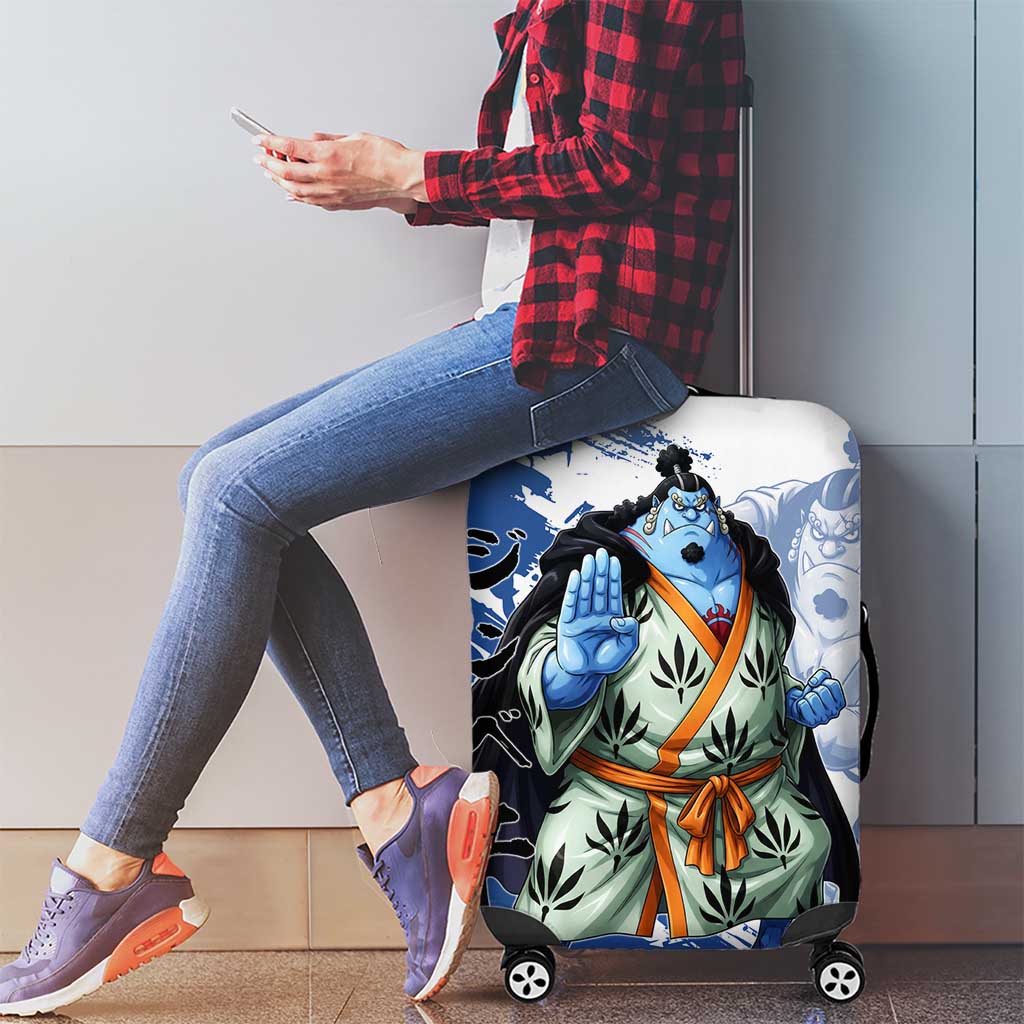 Jinbe One Piece Anime Luggage Cover Japanese Samurai Illustration Graphic