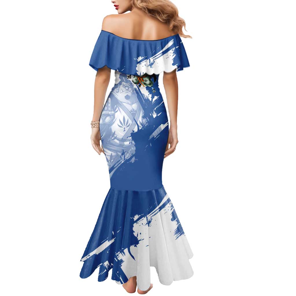 Jinbe One Piece Anime Mermaid Dress Japanese Samurai Illustration Graphic