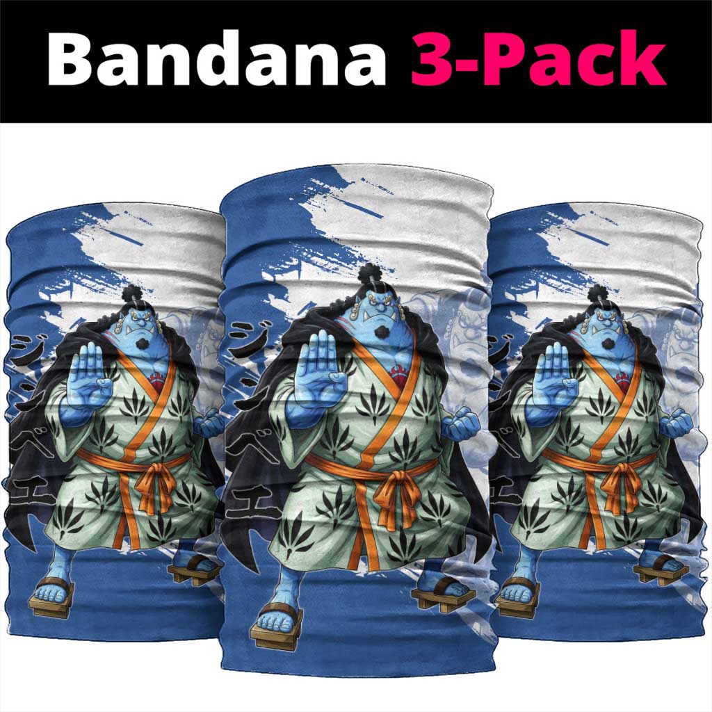 Jinbe One Piece Anime Neck Gaiter Japanese Samurai Illustration Graphic