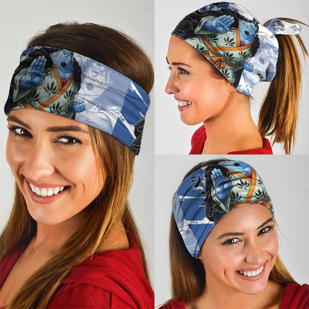 Jinbe One Piece Anime Neck Gaiter Japanese Samurai Illustration Graphic