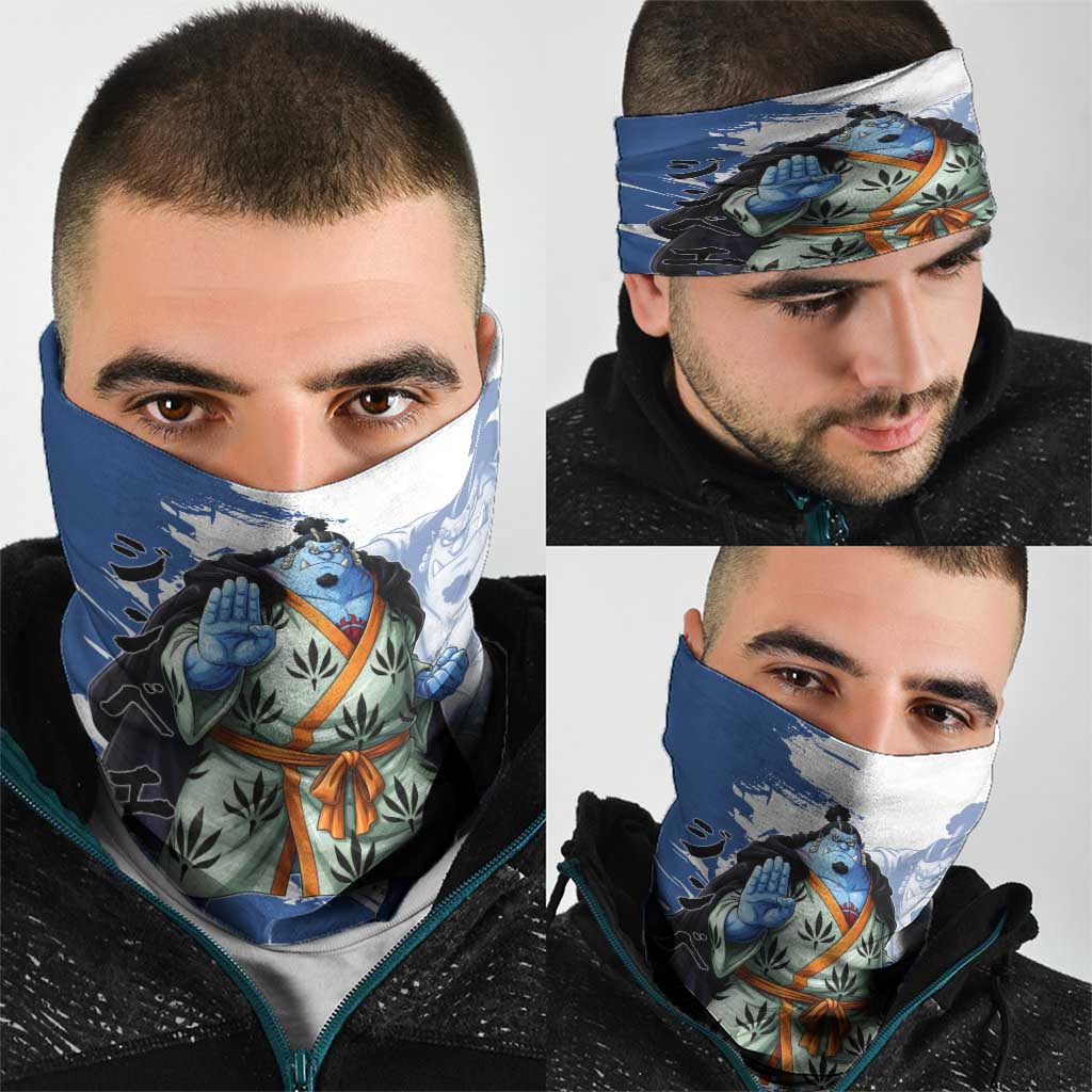 Jinbe One Piece Anime Neck Gaiter Japanese Samurai Illustration Graphic