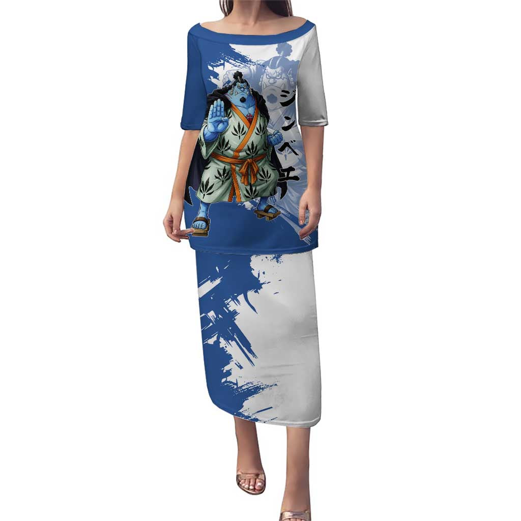 Jinbe One Piece Anime Puletasi Japanese Samurai Illustration Graphic